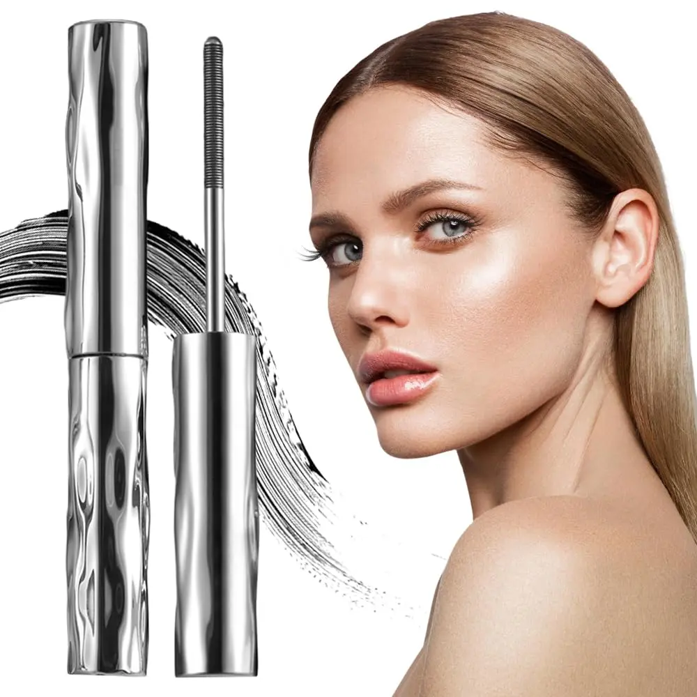 Waterproof Fibre Mascara, 2026 New Tubular Eyelash Primer Mascara, Long-lasting Curling Mascara, Natural and Non-smudge