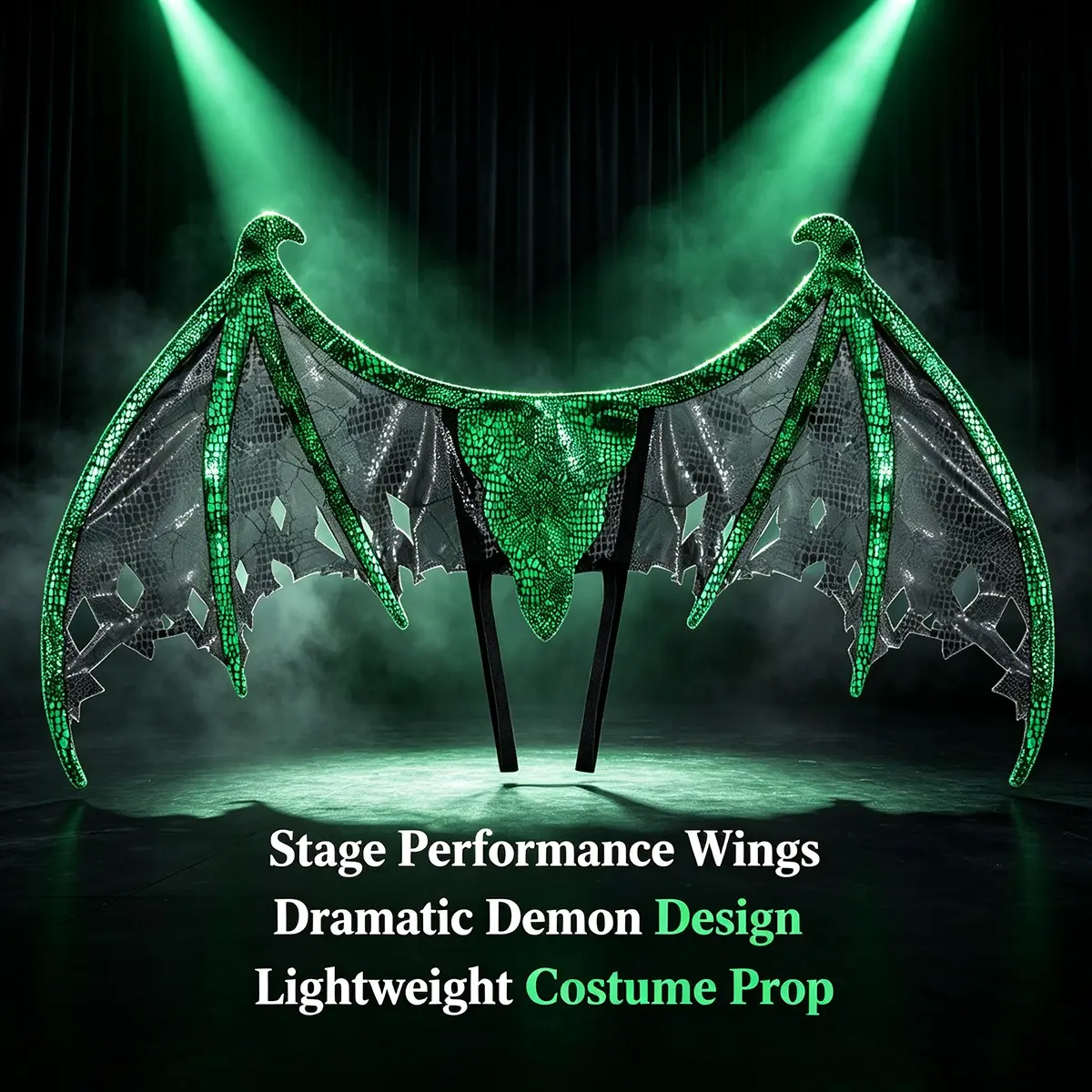 Halloween Gold Leaf Dragon Wings, Festival Cosplay Costume Prop, Performance Accessory, 1pc, Perfect for Halloween Parties and Events