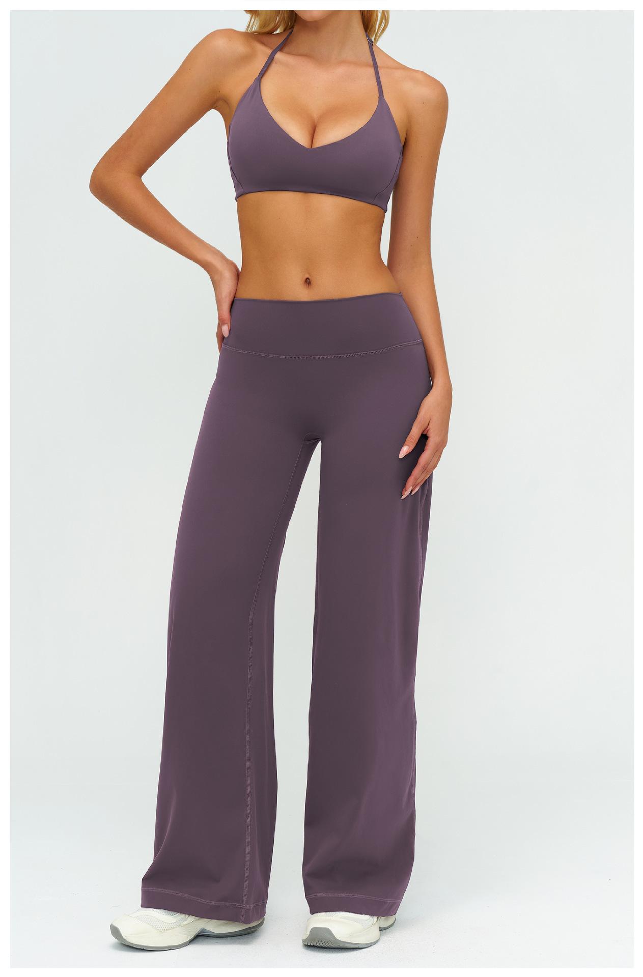 Sporty Two-Piece Set Women's Plain Crop Cami Top & Flare Leg Pants Sports Set 78% Nylon 22% Spandex Comfy Breathable for Yoga Gym Workout Running,Comfortable Workout Wear, Yoga Workout Activewear Sporty Two-Piece Set Women's Plain Crop Cami Top & Flare Leg Pants Sports Set 78% Nylon 22% Spandex Comfy Breathable for Yoga Gym Workout Running,Comfortable Workout Wear, Yoga Workout Activewear