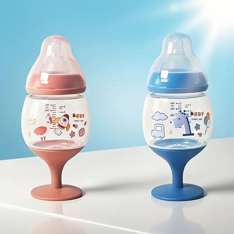 6.09oz Training Cup with Nipple Design, Ideal for Juice and Milk, Perfect for Parties, Holidays, Birthdays, Easy Grip with Handle