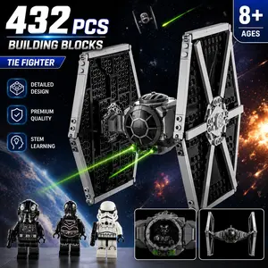 Classic Galaxy Fighter Building Block Model (432pcs) - Educational Assembly for Children, Collectible Item, Creative Gift