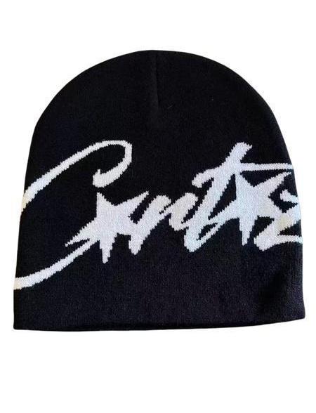 Unisex Y2K Star Letter Jacquard Beanie - Soft Stretchy Winter Streetwear Skull Cap | Music Festival Daily Fit