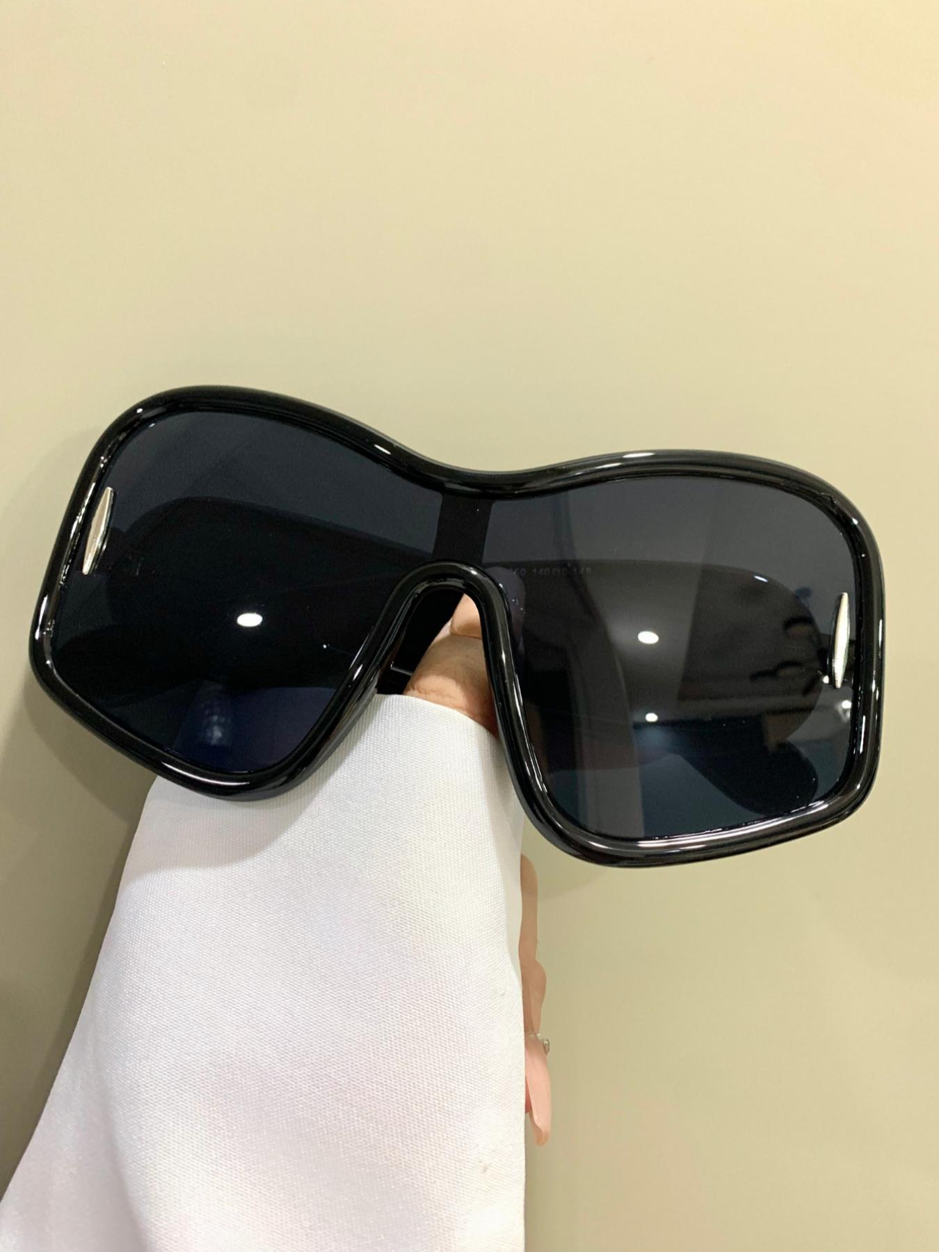 Unisex Punk Style Large Frame Glasses, Style Trendy Casual Eyeglasses for Travel Use, Novelty Frame Legs Glasses, Fashion Accessories for Outdoor Activities