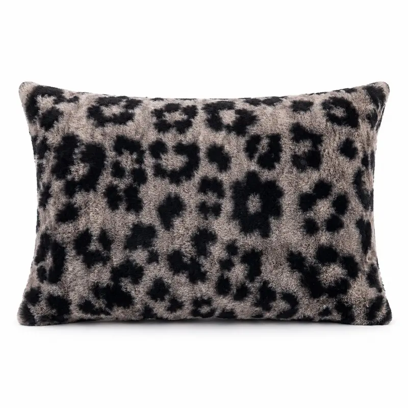 Luxury Faux Rabbit Fur Pillowcase, Leopard/Tiger/Butterfly Print & Solid Color Decorative Pillow Cover, Ultra Soft Plush Fluffy Cozy Bedding, Queen Size 50 x 75 cm (19.7 x 29.5 in), All-Season Decor for Bedroom, Dorm, Sofa & Guest Room