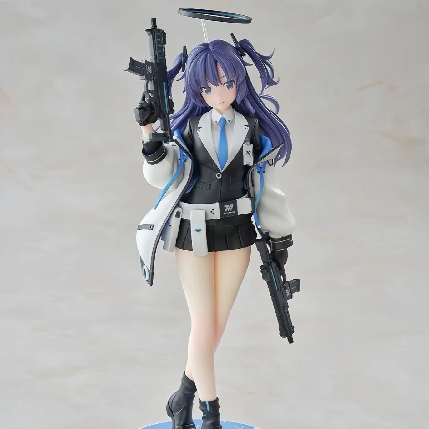 Aqua Archive Yua Sasegawa Girl Blue Glowing Ring Figure, Anime Otaku Collectible Statue, Trendy Secondary Dimension Decorative Item, Collectible Figures
