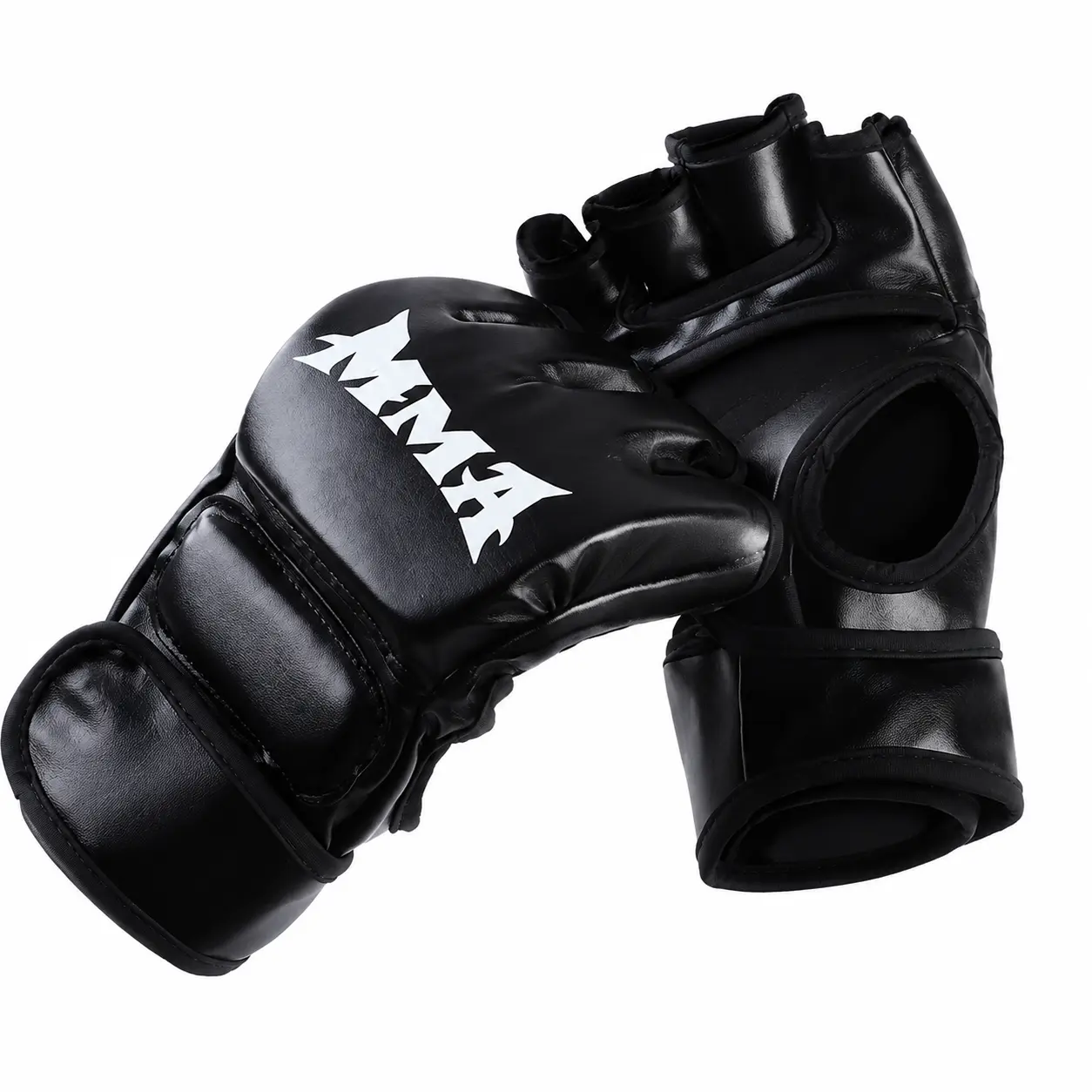 Lightweight Half-Finger Combat Gloves for Sanda, Muay Thai, and Bag Training — Breathable Knuckle Protection with Flexible Wrist Support for Men and Women Athletes