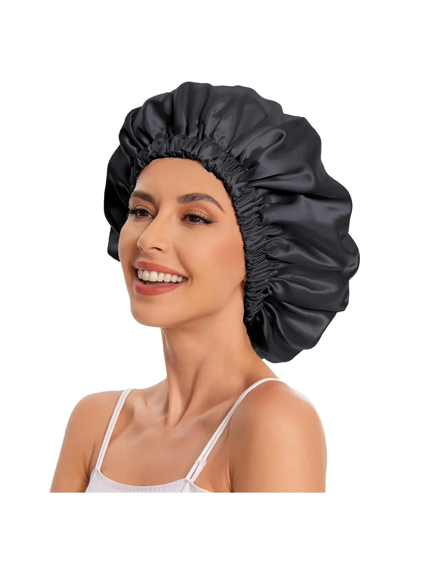 Mulberry Silk Sleep Bonnet for Men & Women, Adjustable Satin Durag for Dreadlocks, Soft Hair Cap for Sleeping & Chemo, All Seasons Beanie, Bonnets for Sleeping