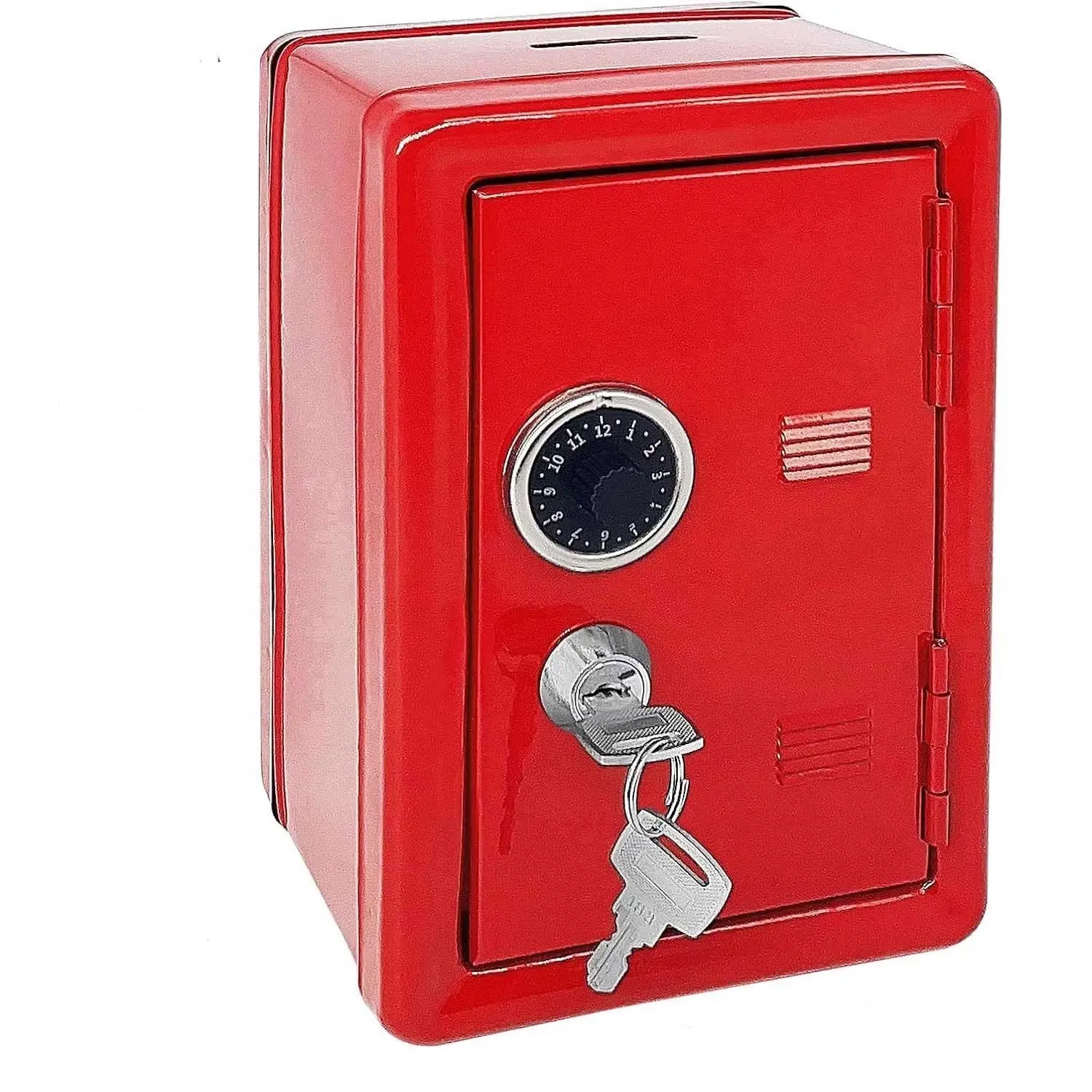 Safe Money Box, Metal Lockbox with Key, Savings Jar, Unisex Gift, Best Present for Kids, Single Size, Cash Box with Lock