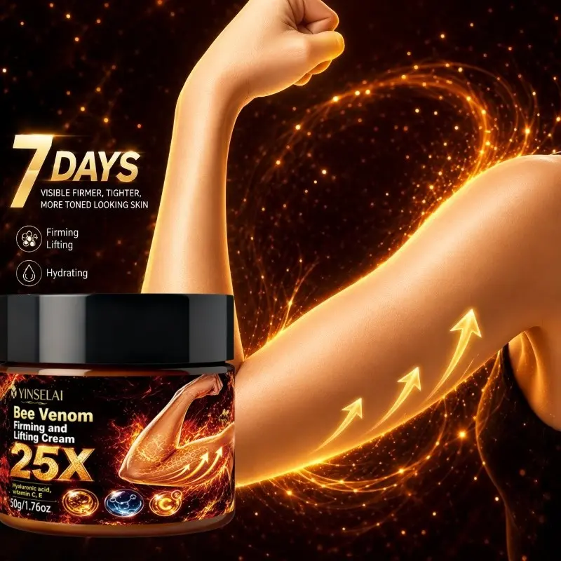 Bee Venom Arm Cream 50g, Tighten & Smooth Skin, Enhance Elasticity, Reduce Aging, Suitable for Arms, Abdomen, Thighs, Buttocks