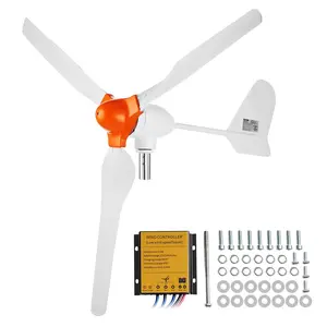 VEVOR 800W Wind Turbine Generator, 12V Wind Turbine Kit, 3-Blade Wind Power Generator with MPPT Controller, Adjustable Windward Direction & 2.5m/s Start Wind Speed, Suitable for Home, Farm, RVs, Boat