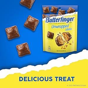 Chocolatey, Peanut-Buttery, Unwrapped Minis Movie Theater Candy Box - 2.8 oz each, Bulk 9 Pack : Grocery & Gourmet Food