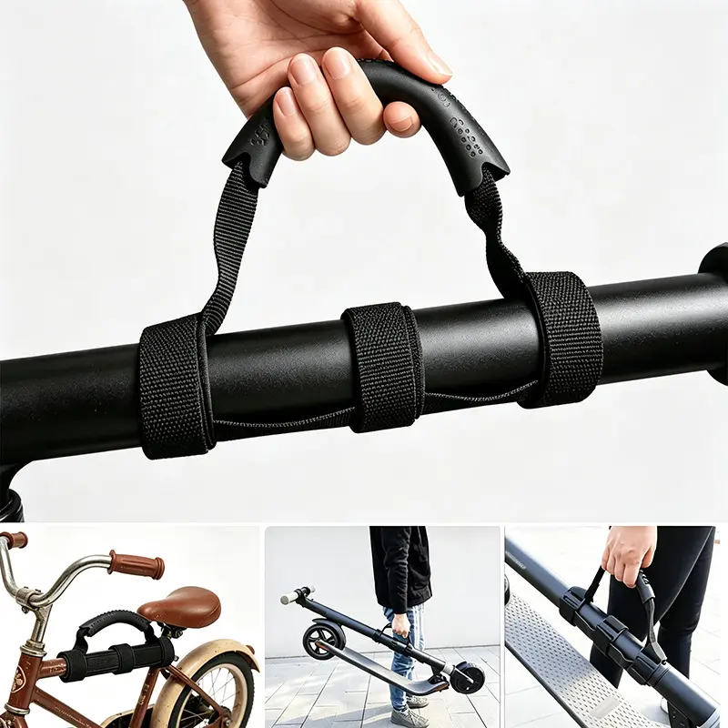 [Multi-Purpose Handle] Universal Multi-Purpose Handle for E-Scooters, Bicycles, Wheelchairs, Ergonomic Non-Slip Grip, Heavy-Duty Sturdy, Portable Safe Lifting for Outdoor Travel, Daily Commute, Shopping And Storage, Electric Scooter Additions