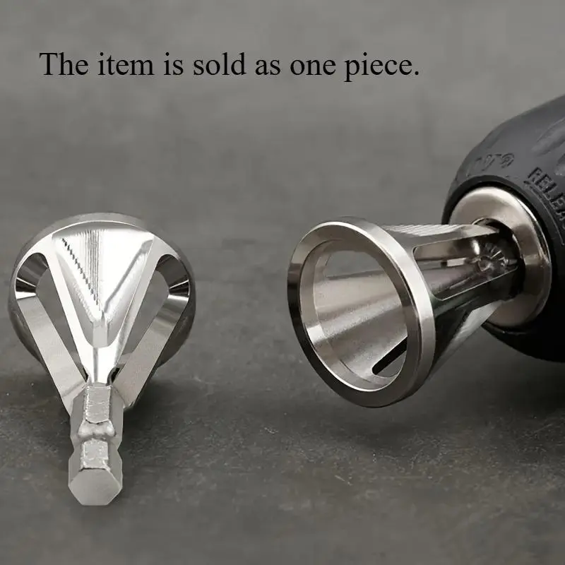 1pc Chamfering Tool, Chuck Drill Tool, Metal Deburring External Chamfering Tool, Grinding Angle Trimming, Suitable For Various Chuck Electric Drilling Tools