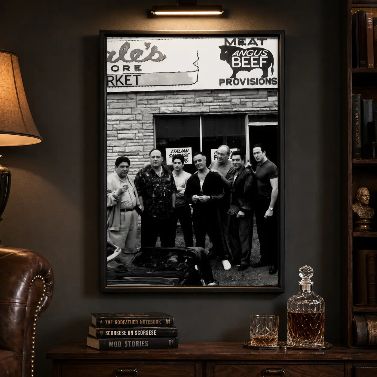 Mob Boss Canvas Poster |    Premium Gangster Wall Art for Bedroom, Living Room & Office suspense theme poster hypebeast wall art canvas wall art print art poster canvas crime comedy poster