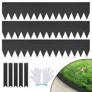 VEVOR Steel Landscape Edging 40x 6 Inch Steel Edging for Landscaping 6pcs Steel Garden Edging