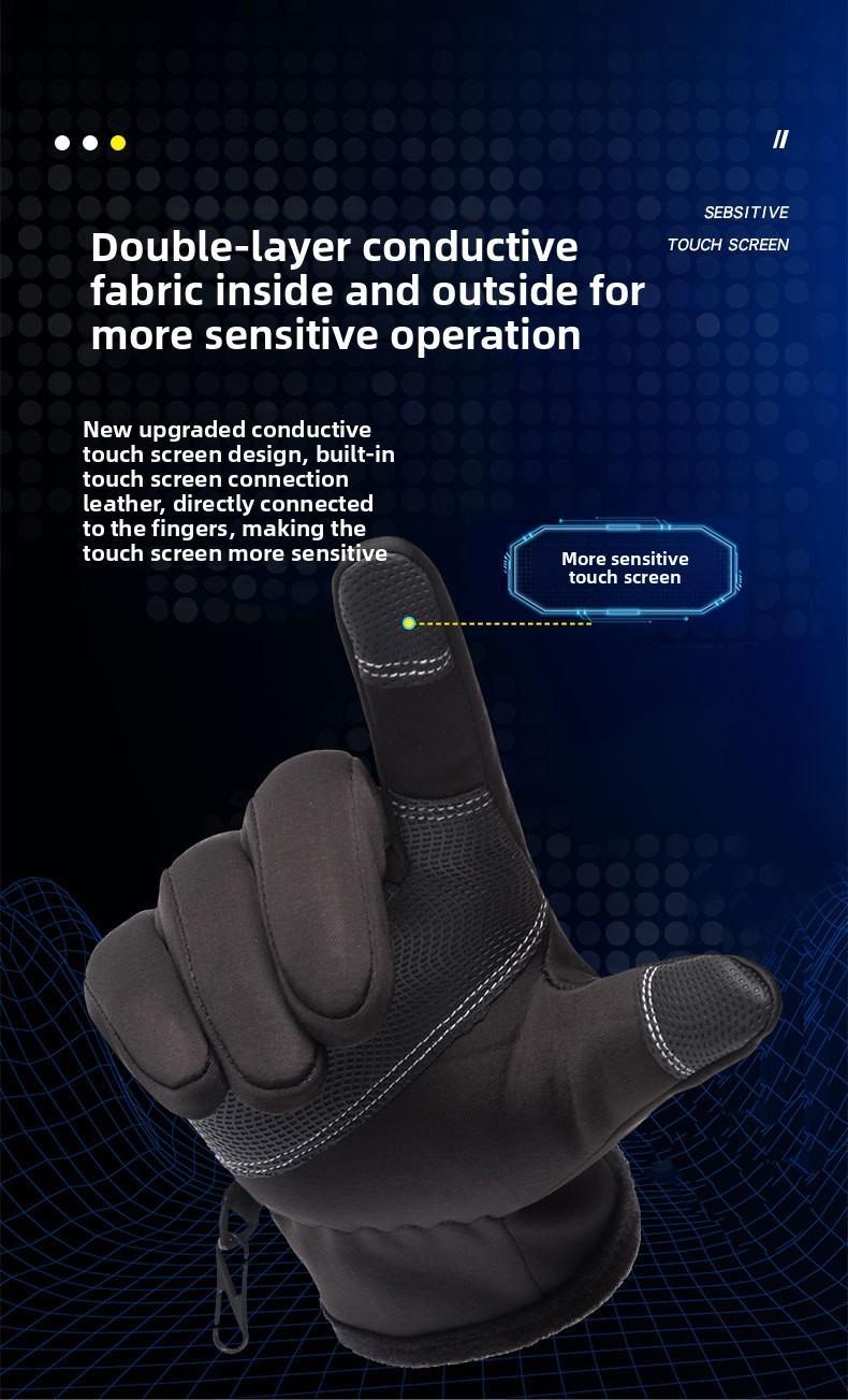 Outdoor Winter Gloves Touchscreen Windproof Full-Finger Fleece Lined for Men Women Sports Travel Daily Activities Unisex Outdoor Winter Gloves Touchscreen Windproof Full-Finger Fleece Lined for Men Women Sports Travel Daily Activities Unisex