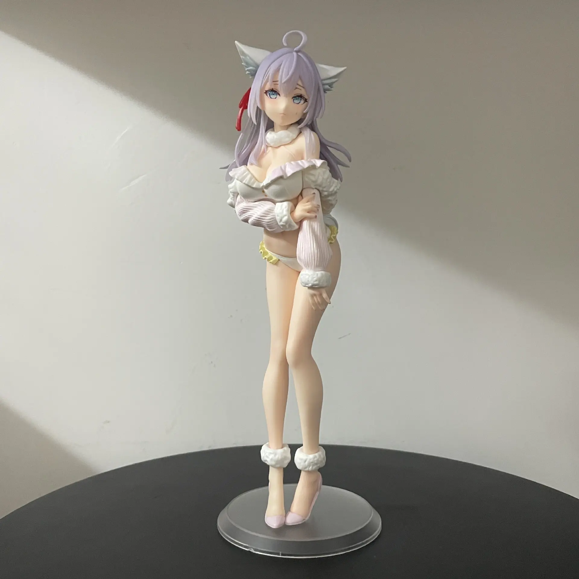 Ally Fox Girl Anime Gk Handmade Figure, Collectible PVC Figure, Secondary Dimension Beauty Box Model, Gift Statue, Collectible Decoration, Anime Character Statue, PVC Collectibles