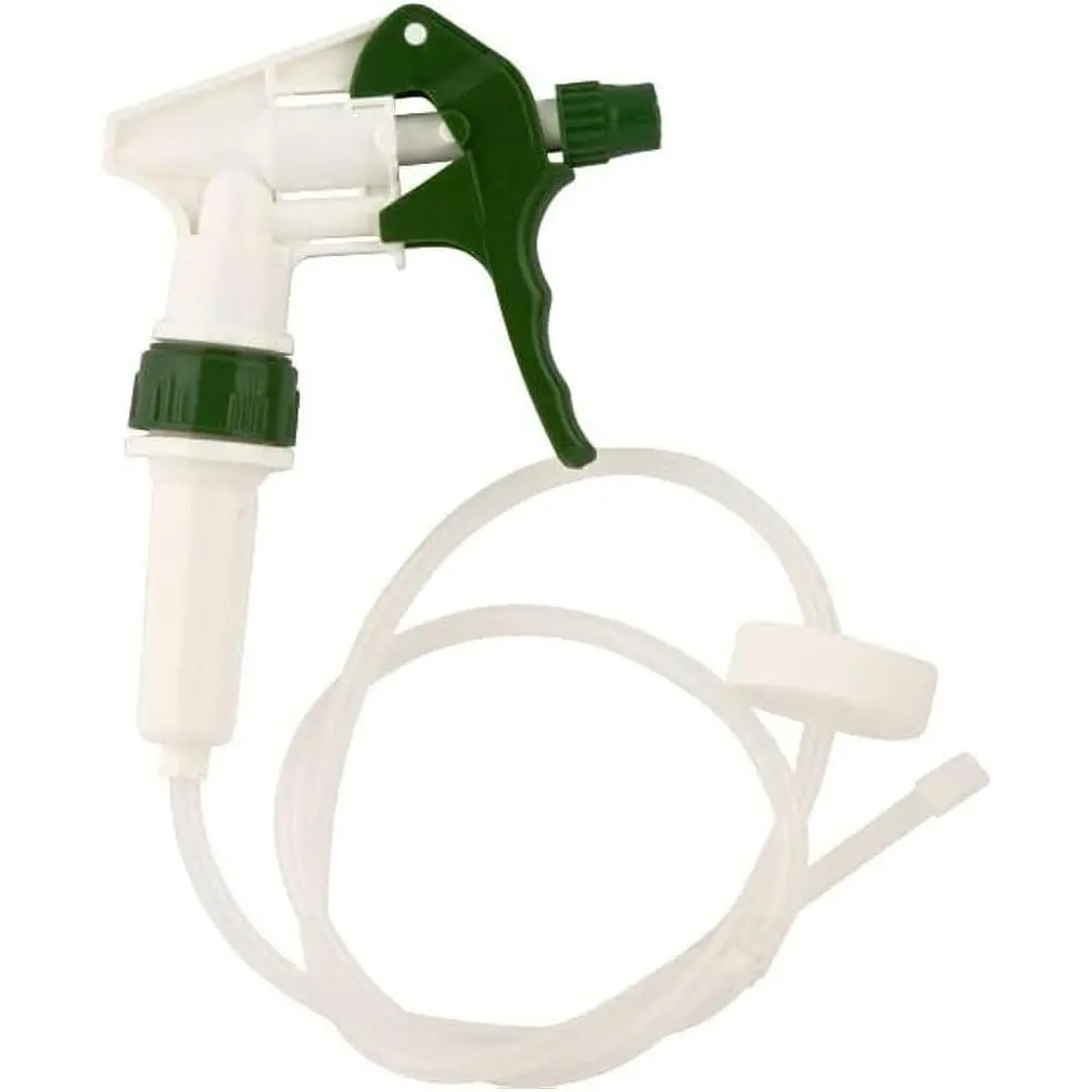 Heavy Duty Remote Extended Reach Trigger Sprayer with 36" Hose Green/White, Fits Large Containers and 1 Gallon Bottles with 38-400 Neck Size (Pack of 1)