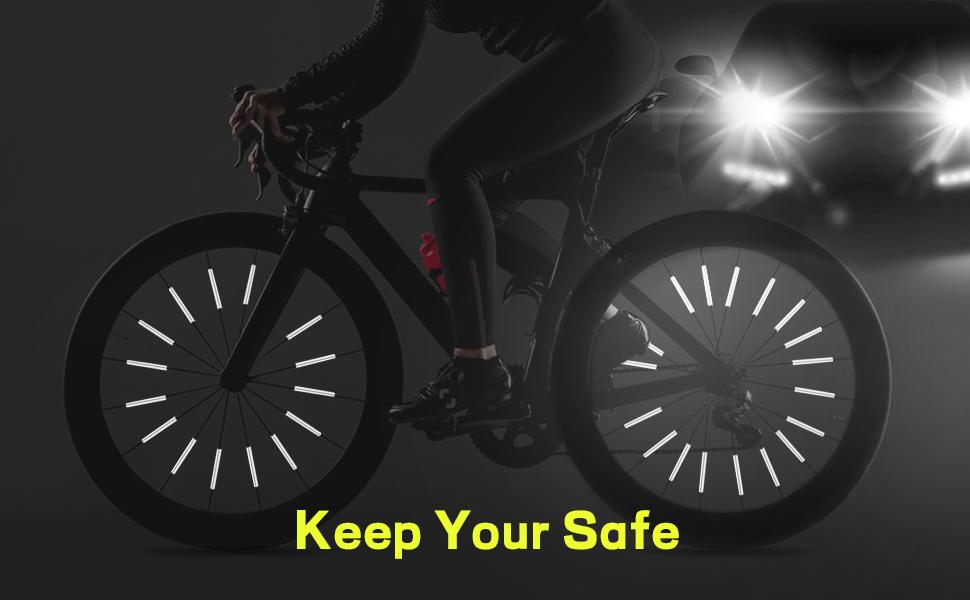 XTAUTO 72 PCS Spokes Reflectors - Spoke Skin Spoke Covers Trim Wrap Cover Decoration Protector Pipe Motorcycle Motocross Pit Dirt Bike