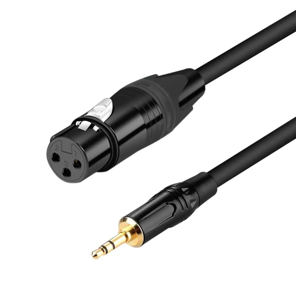 XLR to 3.5mm,10 FT Stereo Microphone  for Camcorders, DSLR Cameras,  Recording Device and