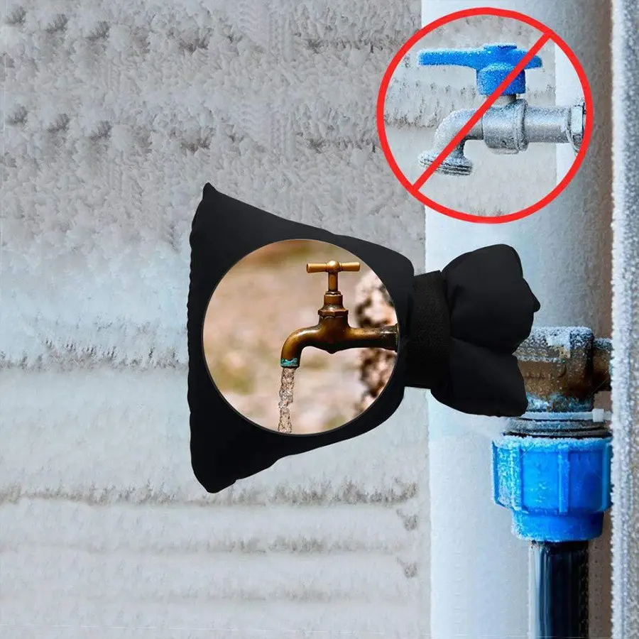 Water Tap Freeze Protection Cover, Outdoor Insulation Cotton, Thick Oxford Fabric, Waterproof Heat Insulating Tap Cover, Reflective Protective Hood