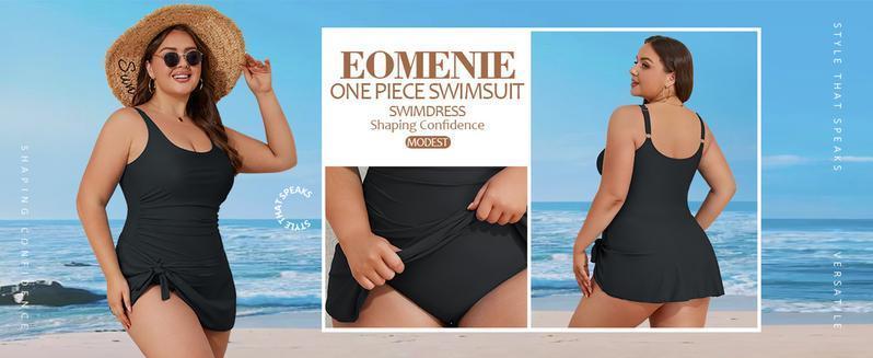 2026 NEW Plus Size Swimdress for Women One Piece Swimsuit Tummy Control Swim Dresses Skirt Bathing Suit Outdoorfun Plussizefashion Dress Summerfashion #Outdoorfun