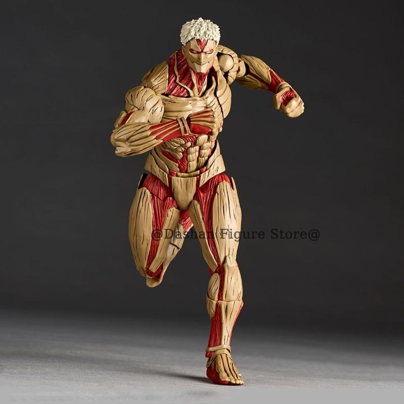 Attack on Titan Figure Revoltech The Armored Titan Action Figures Amazing Yamaguchi Yoroi no Kyojin Reiner Braun PVC Model Toys