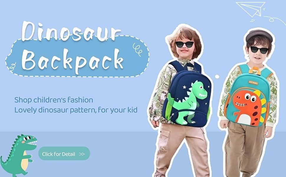 X-CBP23  Dinosaur Anti-lost Backpack for Toddler Boys,Kids Bookbag for Preschool Boys Backpack, Fit A4 Folder, 02-Green+Orange