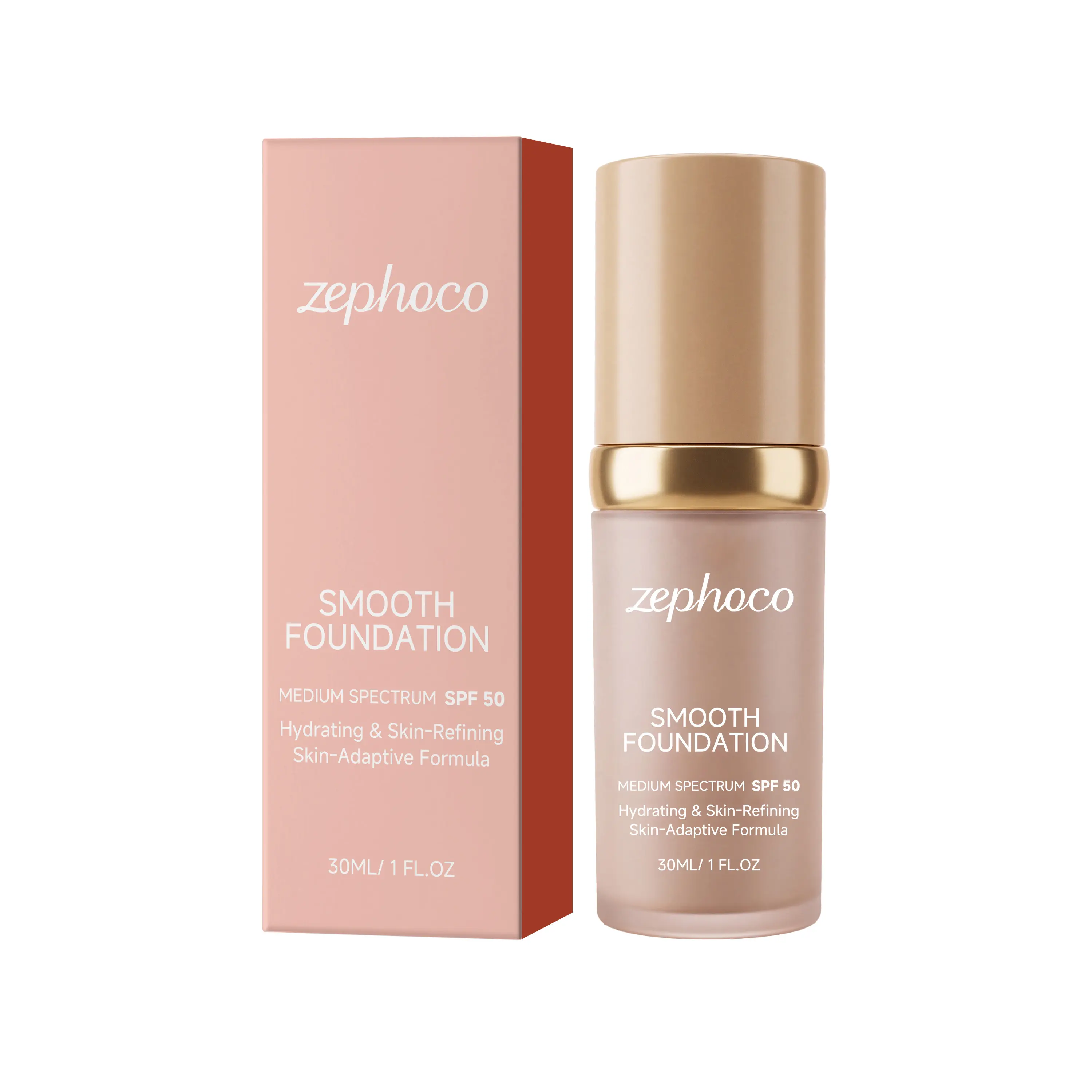 Eelhope Temperature-Sensitive Protective Foundation Liquid - UV-Protective, Gentle, Hydrating, Lightweight, Smoothing Bottle Foundation for Daily Use, Skin-Adherent with Natural Makeup Finish
