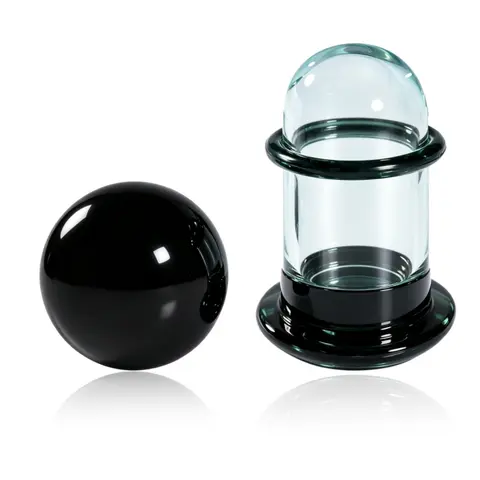 vanku 2pcs Unique 0.5mm Increments 14g-00g Comfy Pain-Free Single Flare black Glass Dead Stretching Plugs, Hypoallergenic Body Piercing Tapers, Body Piercing Jewelry