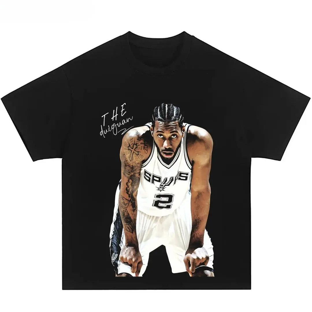 Vintage No.2 Basketball Player Portrait Graphic T-Shirt For Hoops Lovers Retro Sports Black Oversized Short Sleeve Tee 100% Cotton Unisex