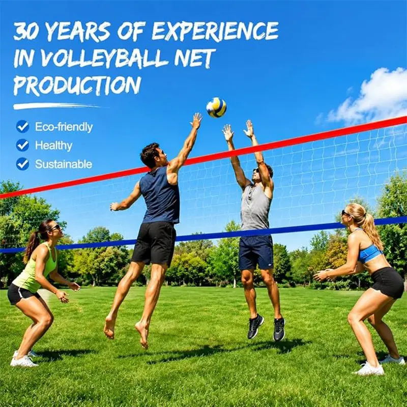 Professional Outdoor Volleyball Net, Durable 600D Nylon, Weather-Resistant, Extended Aircraft Wire Rope, Ideal for Yard, School, Beach, Pool