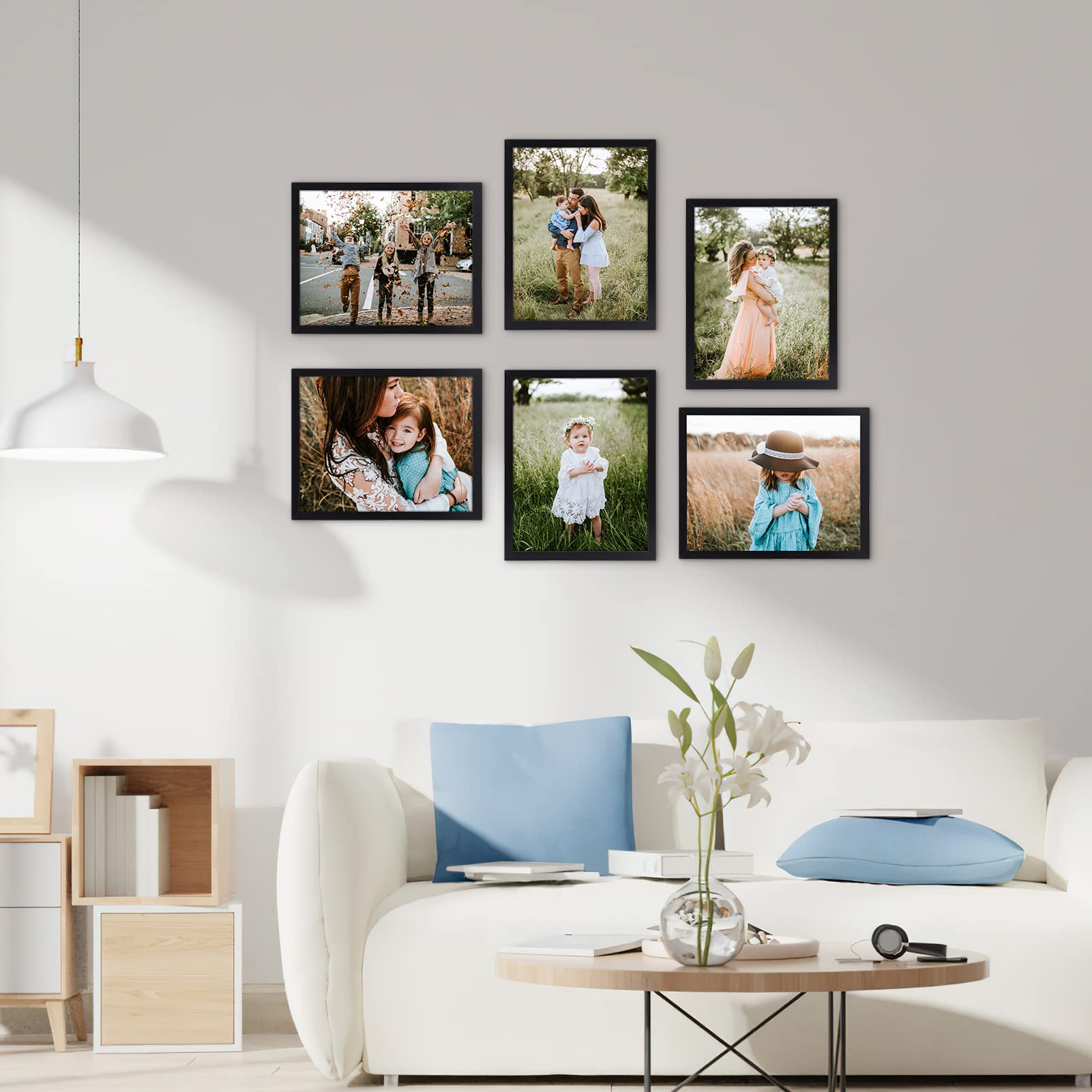 8x10 Photo Frame Set 2 Pieces, High Definition Acrylic, Display 5x7 Framed Photos or 8x10 Unframed, Multi-Functional Frames, Picture Frame