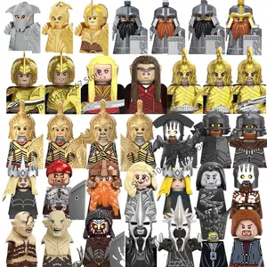 Children's 3D model building block Lord of the Rings Guard the dwarf soldiers Uruk-hai block toys dolls holiday gifts