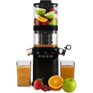 Cold Press Juicer | 5.5" Feed Chute, Whole Fruits, High Yield | Slow Masticating, 5.5" Large Feed Chute, High Juice Yield, ,  Brushless