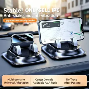 360-degree Rotatable Suction Cup Phone Holder, Universal Car Dashboard Mount, ABS Non-Blocking Air Vent Car Phone Stand, Cell Phone Holder