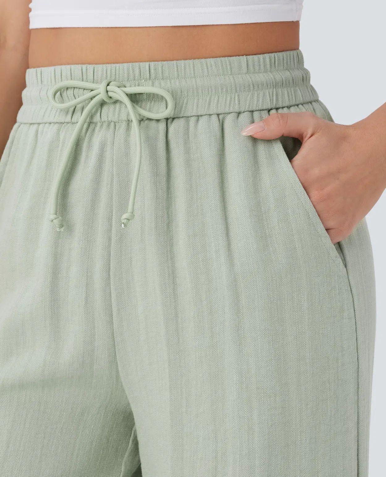 #halara#wide-leg pants#linen pants#highwaistedpants#casualtrousers#womensfashion#spring2026fashion#Travel Pants#everydayoutfit#pantswithpockets#flowypants#y2kfashion#athleisure