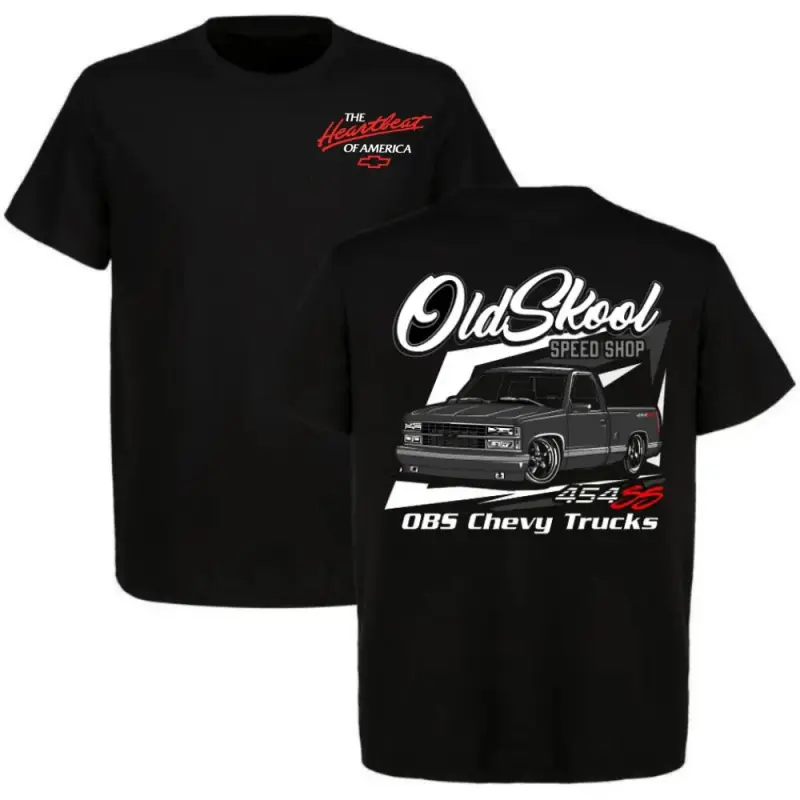 Vintage OBS Chevy 454 SS Truck Graphic Tee |   Old School Classic Pickup Streetwear Shirt |   Gift for Automotive Enthusiasts |   Unisex Cotton Top
