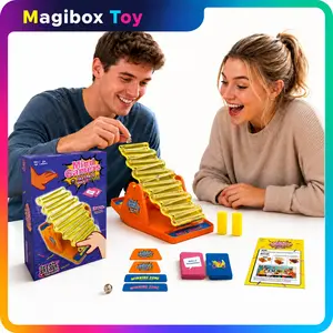 Fast Paced Shouting Tabletop Game, Party Interactive Seesaw Rolling Ball Timer, Family Card Board Game for Kids Teens Adults