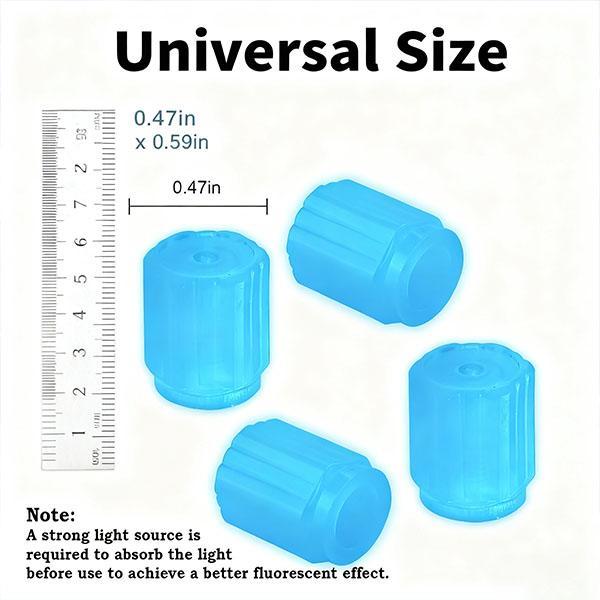 8PCS Luminous Tire Valve Cap Set - Waterproof Air Stem Covers, Universal Fit for Car Bike Motorcycle Wheel Accessories