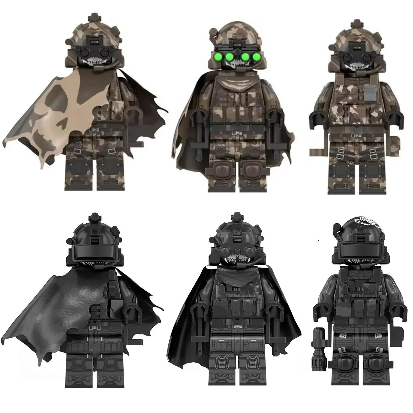 2026 Hot selling toys WM6147 WM6168 WM6169 Military Series SWAT Special Forces Building Block Commando Soldier City Police Cap Mini Action Figure Toys Collector Set 4.5cm ABS Plastic Figures Internet-famous toy