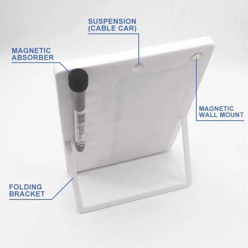 Magnetic Children's Chore Chart With Pen, Monthly Planner Magnet, 1 Piece Square Children's Clock Card, Rewritable Reward Board For Kids