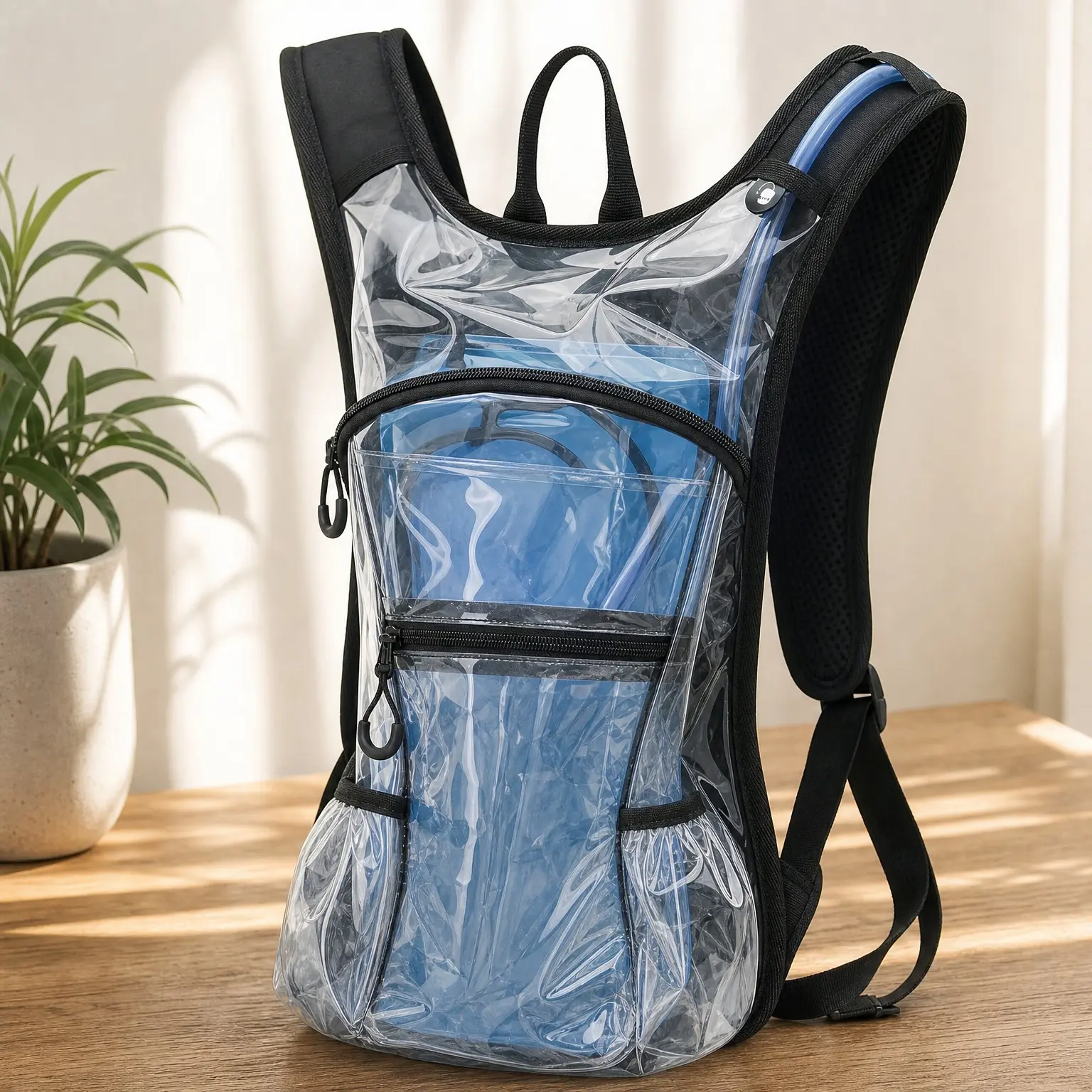 Lightweight Rave Hydration Backpack with 3L Bladder & Side Pockets – Colorful Festival Water Pack for EDM, Music Festivals, Hiking & CyclingGift