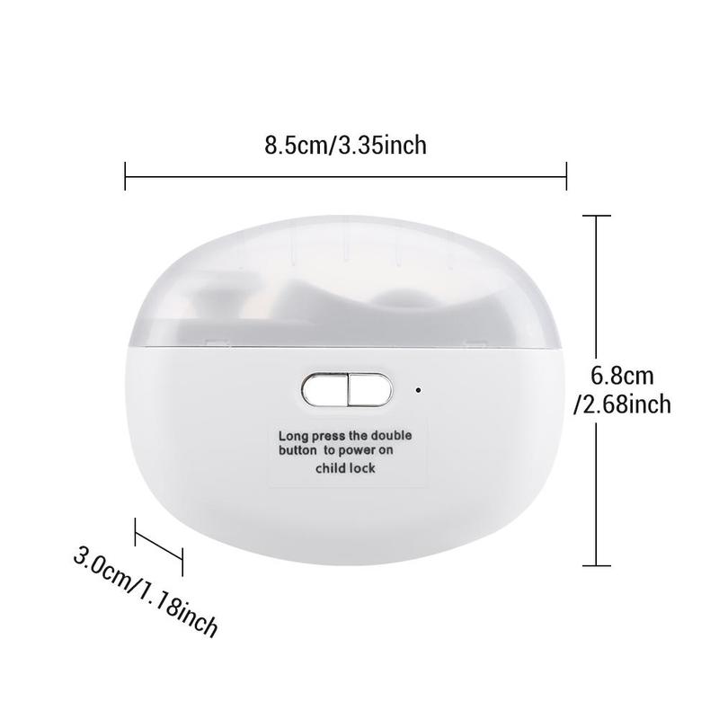 Compact Electric Nail Clipper, 2 in 1 Rechargeable Polishing Automatic Nail Clippers, Nail Trimmer with Light & Nail Scraps Storage, Manicure Tool for Home & Travel, Nail Supplies, White