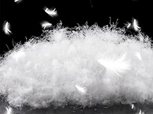 Down Comforter King Size – All Season Medium Weight White Duvet Insert, Warm Feather Bedding, Soft 100% Cotton Cover, 106x90 in