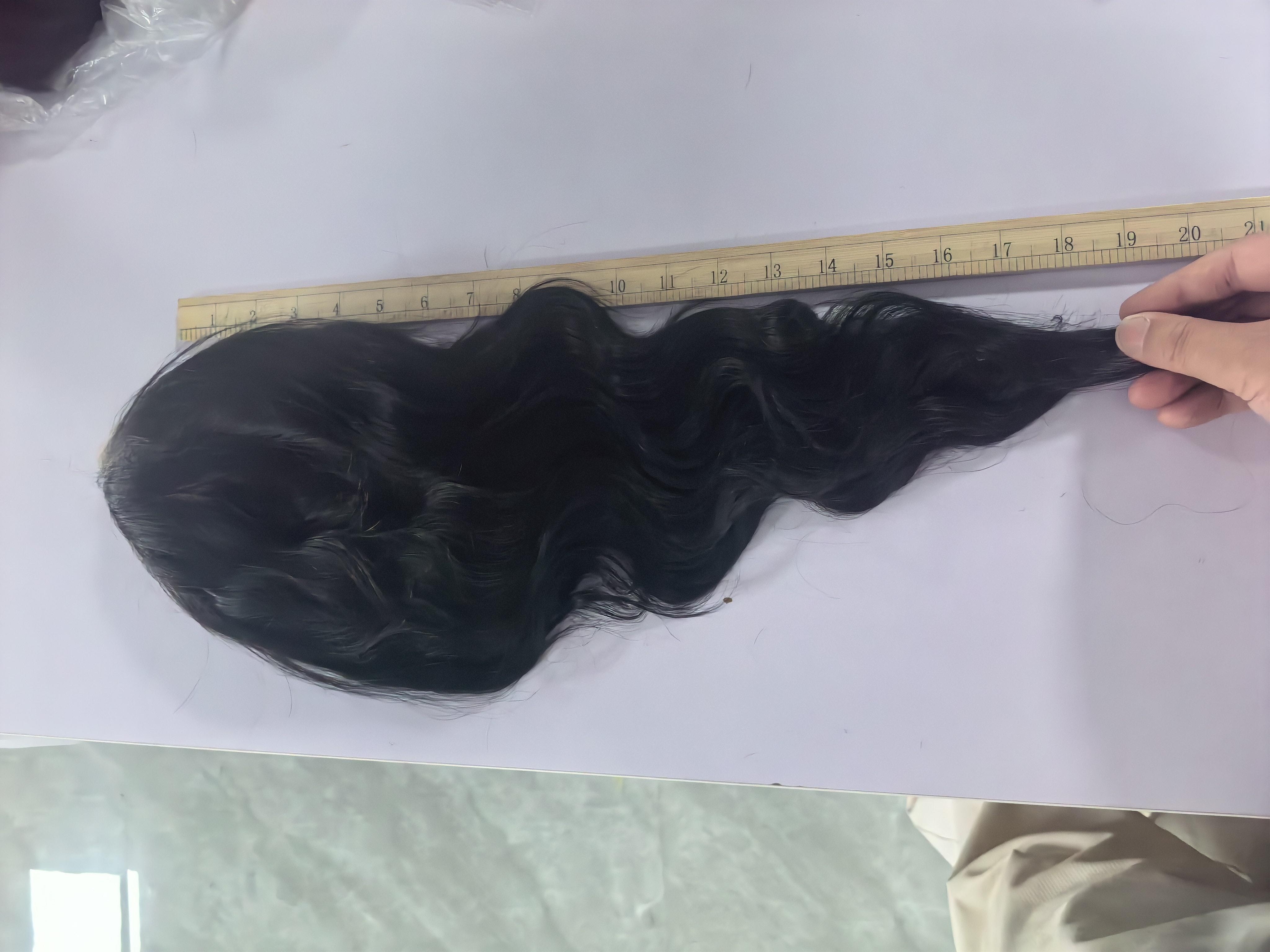 Black Women's 2-Piece Live Combo Human Hair Wigs, 13x4 Transparent Lace Front Straight Wigs, 180% High-Density Fill, Pre-Plucked Line with Baby Hair, Everyday Wear for Females
