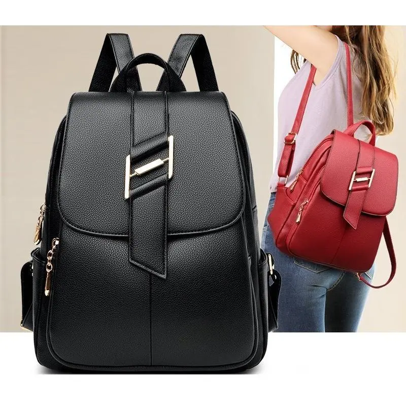 Women’s Soft Leather Anti-Theft Backpack - New Arrival Large Capacity Secure Travel Daypack for Students, Weekend Vacations, Casual Daily Use