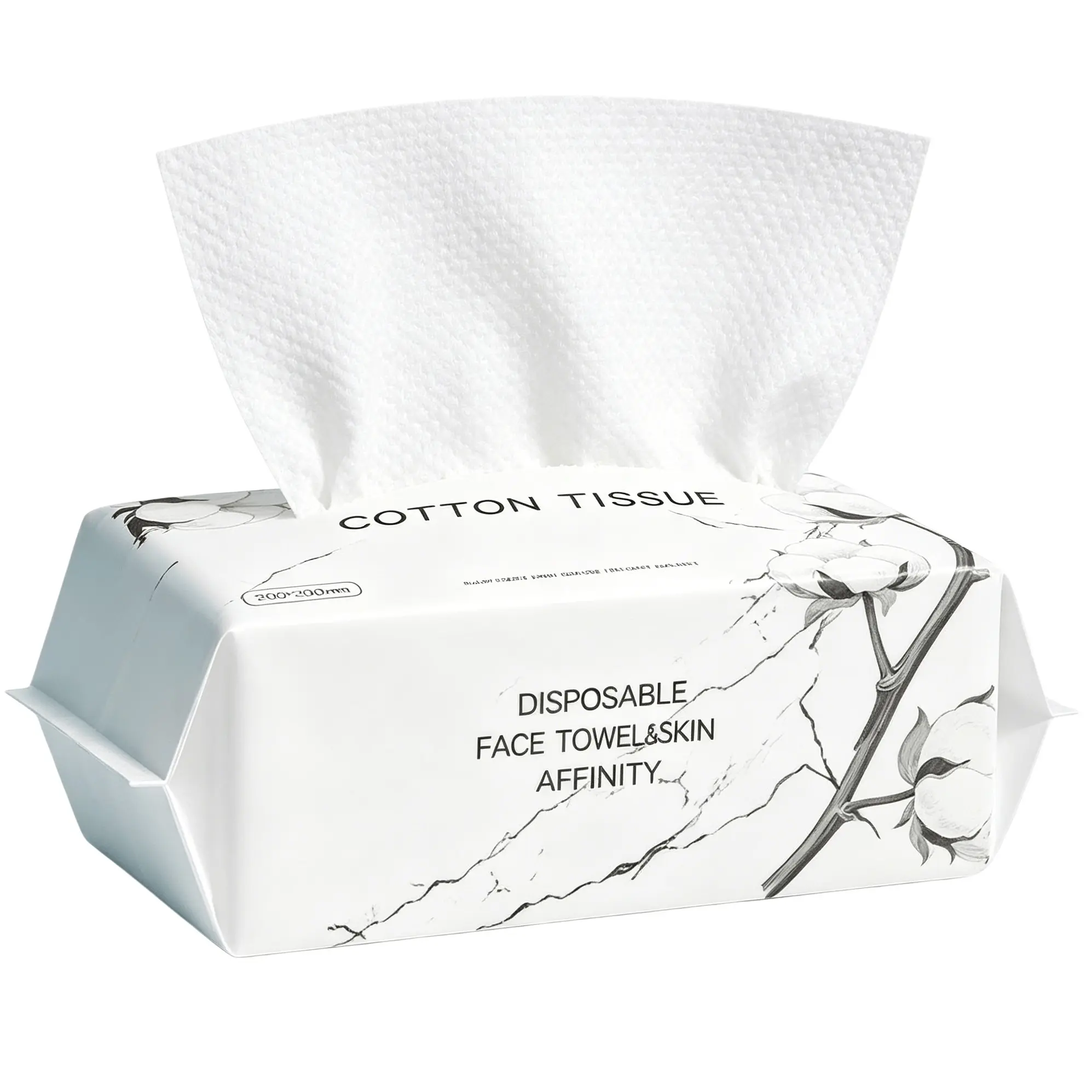 Extra Large Disposable Face Towels, Biodegradable Skincare, Ultra Soft & Thick, Lint-Free & Vegan, Travel Essential for Sensitive Skin, Soft Tissue