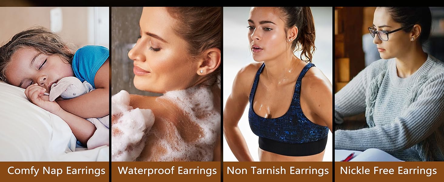 MILACOLATO G23 Titanium Threadless Flat Back Earrings-Hypoallergenic 6A Cubic Zirconia Earrings Studs for Men-Trendy 20G Flatback Push Pin Cartilage Earring for Helix Tragus Piercing