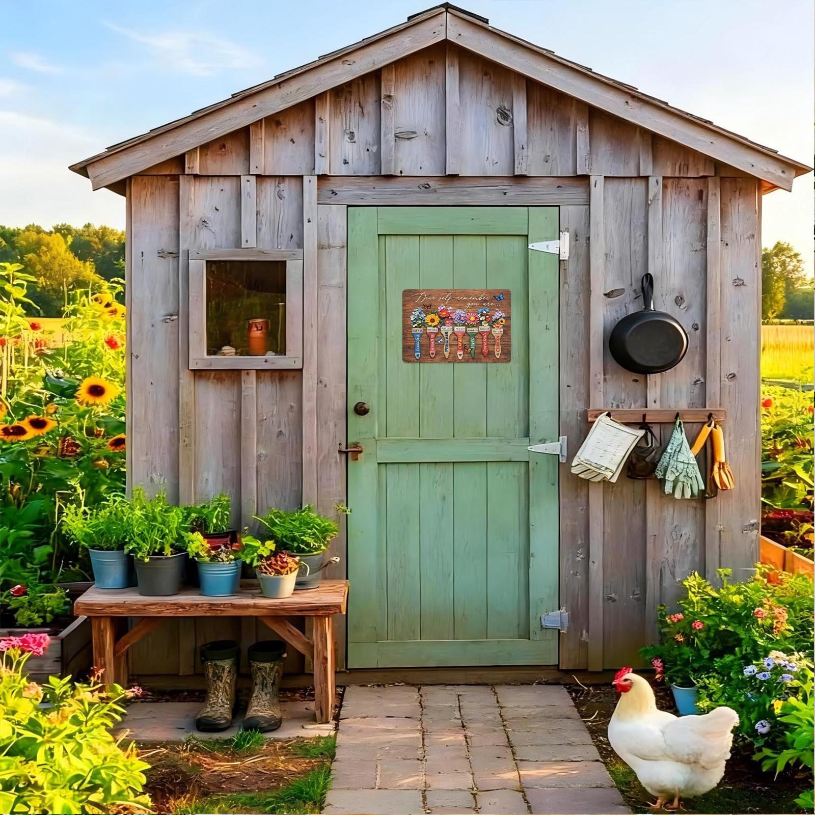 Dear Self Remember You Are Beautiful Amazing Forgiven Capable Loved 12x8 Inch Aluminum Metal Sign - Christian Inspirational Wall Decor for Home, Office, Bedroom - Motivational Religious Tin Sign Gift for Family & Friends